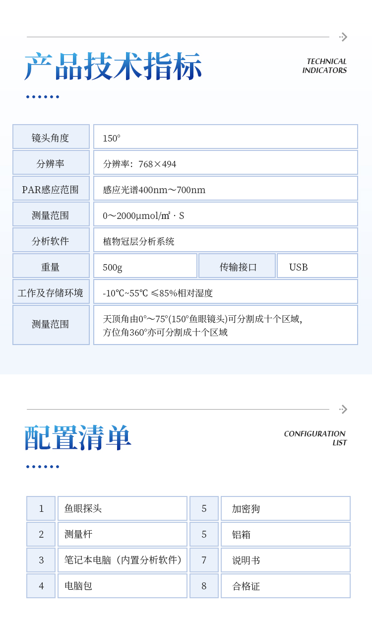 植物冠层图像分析仪