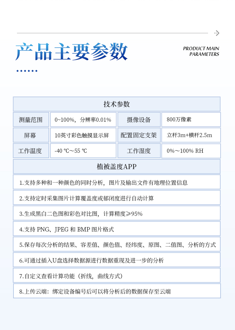 便携式植被盖度监测仪
